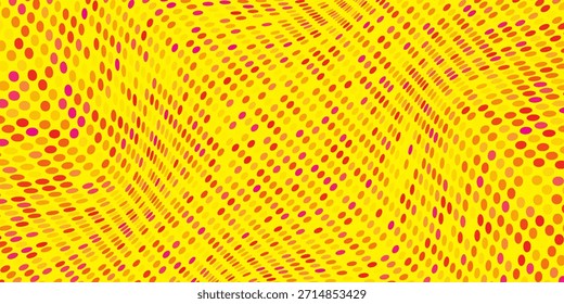 Gelbes Konfetti, nahtloses Muster. Goldener Glitzerpunkt, sich wiederholender Hintergrund. Goldener Polka-Punkt wiederholte Tapete. Feier Weihnachten, Neujahr oder Geburtstagsparty Dekoration. 