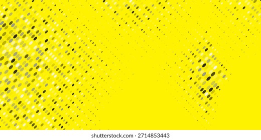 Gelbes Konfetti, nahtloses Muster. Goldener Glitzerpunkt, sich wiederholender Hintergrund. Goldener Polka-Punkt wiederholte Tapete. Feier Weihnachten, Neujahr oder Geburtstagsparty Dekoration. 