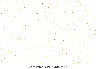 Yellow Confetti Vector. Gold Round Wedding. Tiny Bubble Vector. Orange Falling Explosion. Golden Glitter Vector. Texture Sparkle. Golden Carnival Celebrate. Birthday Random. - Powered by Shutterstock - Get 15% off with code: PIKWIZARD15