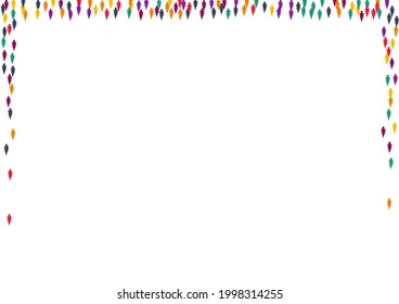 Yellow Confetti Vector White Background. Bright Foliage Bio Pattern. Nature Leaf Card. Autumn Confetti Template.