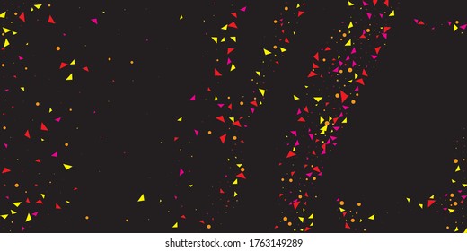Yellow Confetti Wedding. Red Anniversary Bright. Blue Carnival Celebration. Festive Card. Green Vector Year. Decoration Wallpaper. Party Decor. Falling Wedding.