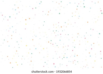 Yellow Confetti Xmas. Orange Round Wedding. Purple Bubble Bokeh. Green Falling Background. Blue Glitter Holiday. Pink Texture Sparkle. Red Carnival Sparkle. Birthday Vector.