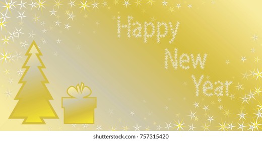 yellow congratulations on the new year
