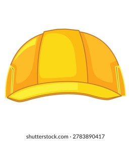 Yellow Construction Hard Hat Helmet Industrial Safety Protective Headwear Vector