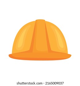 yellow construction helmet front icon