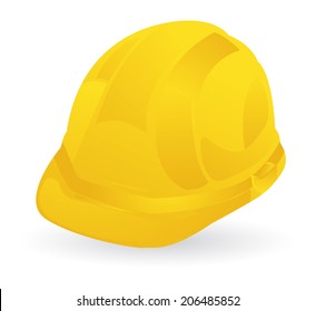 yellow construction helmet, safety first