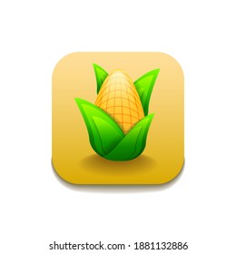 Yellow Corn Pepper Chili Vegetable Food Logo Vector Symbol Icon Design Style