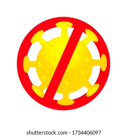 Yellow coronavirus.