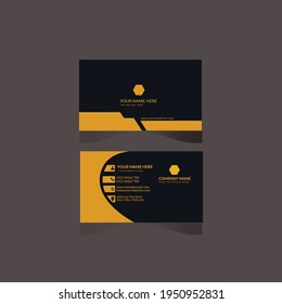 Yellow corporate Name card Vising Card Business card Template Design Print ready Easy to edit