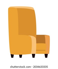 yellow couch furniture home icon