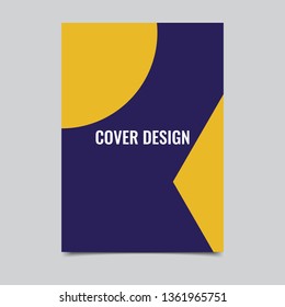 Yellow cover template design vector.Flyer design vector.