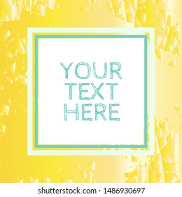 Yellow crackle effect texture template