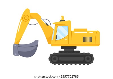 Yellow crawler bulldozer heavy machinery