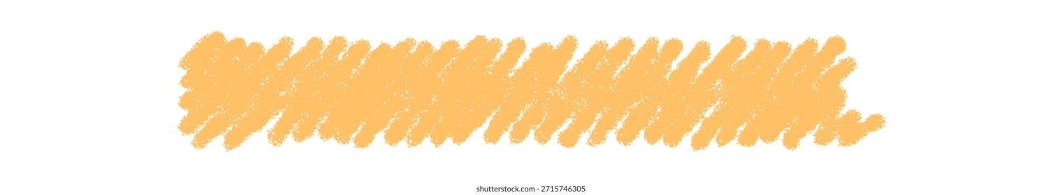 Marco rectangular dibujado a mano de crayón amarillo con textura pastel suave y subrayado de boceto en negrita. Fondo de Anuncio de efecto garabato como Plantilla para texto en aplicaciones modernas de decoración y etiquetas.
