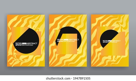 Fondo vector abstracto amarillo creativo futurista, diseño dinámico y moderno de plantillas de páginas amarillas, diseño de líneas geométricas y puntos de onda de verano, brillante y elegante invitación de lujo, volante o cubierta 