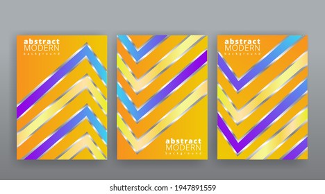 Yellow creative futuristic abstract vector background, dynamic modern yellow page temples set, summer vibes geometric lines and dots design, shiny elegant luxury invitation , flyer or cover 