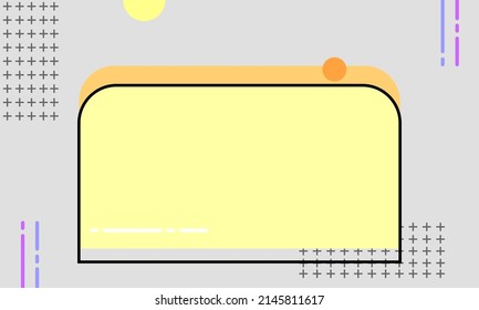 
Fondo de estilo Meb geométrico interesante de color amarillo creativo minimalista