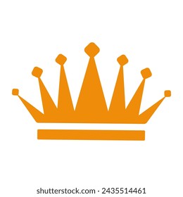 Gelbe Krone Symbol Vektor-Illustration