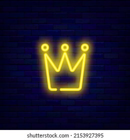 Yellow Crown Neon Icon Pop Art Stock Vector (Royalty Free) 2153927395 ...