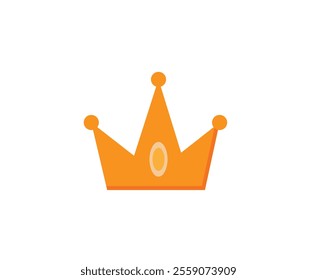 yellow crown on a white background