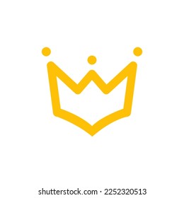 A yellow crown vector that can be used for any of your illustrations
