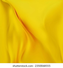 Gelbe, gekreuzte Stoffstruktur, Hintergrund. Vektorgrafik.