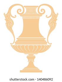 yellow cup on white background