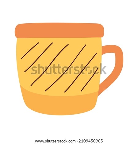 yellow cup utensil kitchen icon