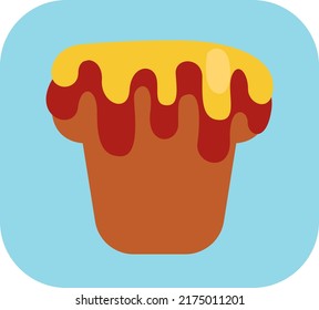 Ocupación amarilla, ilustración, vector sobre fondo blanco.