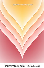 Yellow curve abstract background