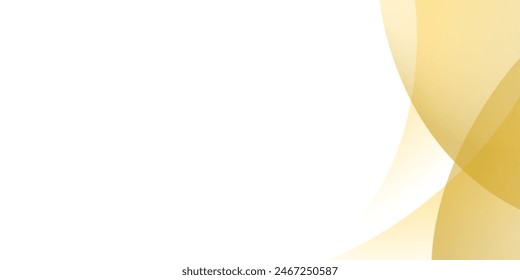 Yellow curve gradient modern background with white space for text and message. template design	