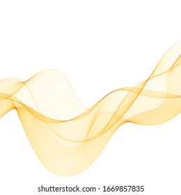 yellow curve lines.  abstract vector wave 
