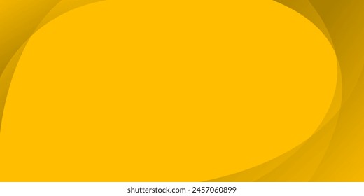 Yellow curve modern background with space for text and message. concept design	