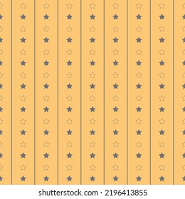 Yellow cute seamless pattern with star and starry sky, background for design