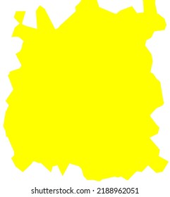 Yellow cute word box to use as a decoration for children's themed posts 