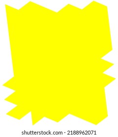 Yellow cute word box to use as a decoration for children's themed posts 
