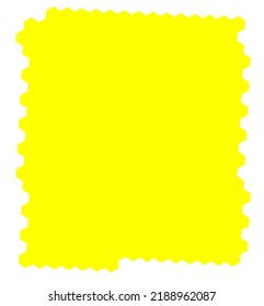 Yellow cute word box to use as a decoration for children's themed posts 