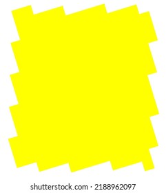 Yellow cute word box to use as a decoration for children's themed posts 