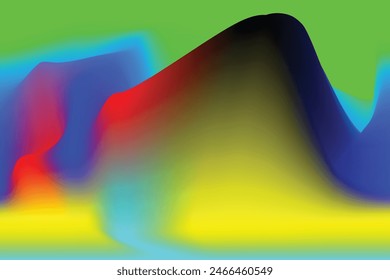 Yellow, cyan green color combination gradient background design.