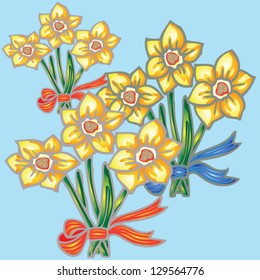 yellow daffodils bouquet