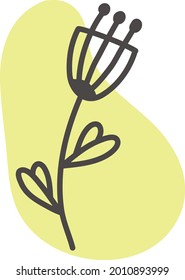 Yellow dahlias, illustration, vector on a white background.