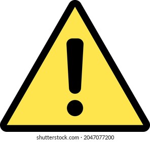 
Ilustración de la señal de advertencia de peligro amarillo