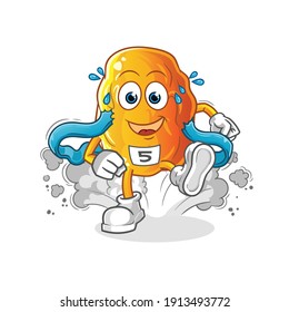 Yellow date illustration. character vector
