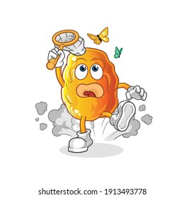 Yellow date illustration. character vector