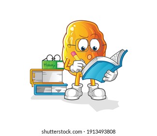 Yellow date illustration. character vector