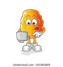 Yellow date illustration. character vector