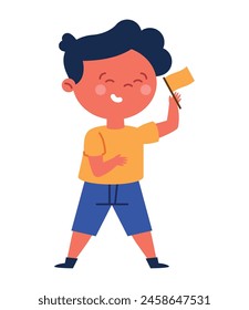 yellow day boy isolated design