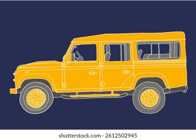 Yellow defender for tees or logo design