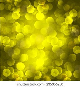 yellow Defocused Light, Flickering Lights
