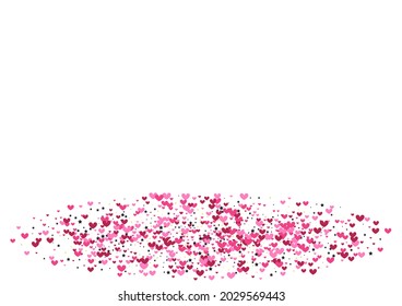 Yellow Design Circle Wallpaper. Pink Gift Illustration. Confetti Falling Background. Red Round Honeymoon. Layout Texture.